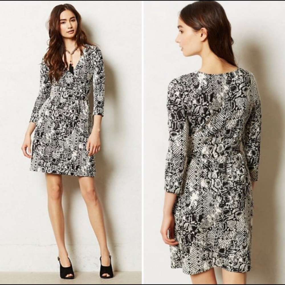 HD in Paris | Anthropology snakeskin dress